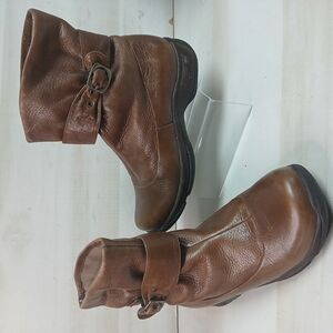 Brown Leather Ankle Boots